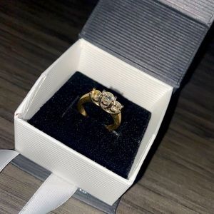 1 Ct Diamond gold ring